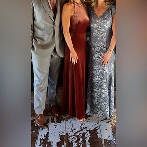 Revelry Tori Velvet Terracotta